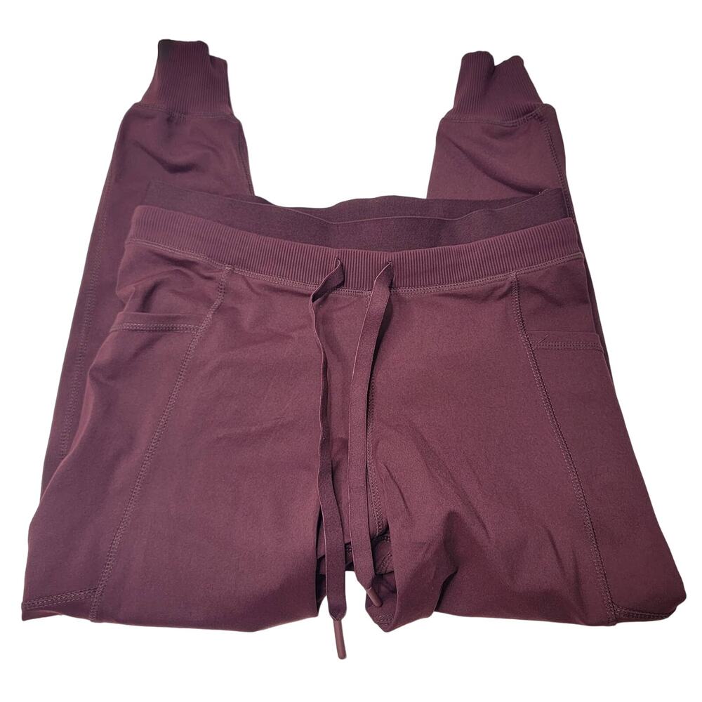 Mono B Burgundy Capri Hybrid Leggings Sz Medium - Picture 4 of 13